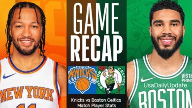 Knicks vs Boston Celtics Match Player Stats