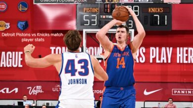 Detroit Pistons vs Knicks match player stats
