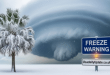 Florida Freeze Warning Polar Cold Front