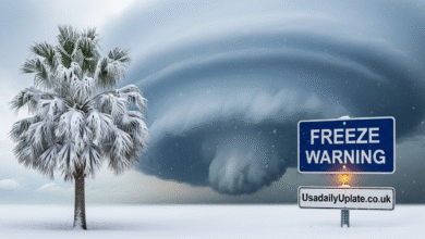 Florida Freeze Warning Polar Cold Front