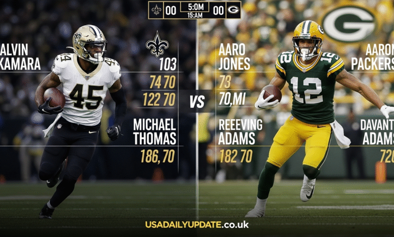 New Orleans Saints vs Green Bay Packers Match Player Stats