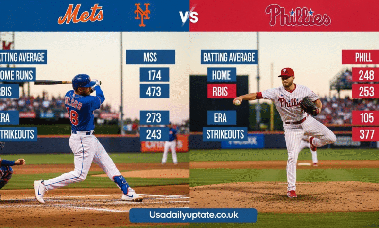 Mets vs Phillies Match Player Stats