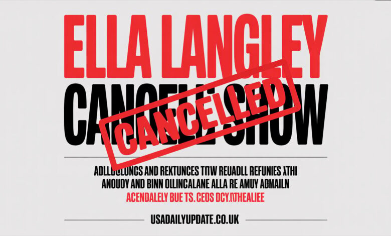 Ella Langley Cancels Show