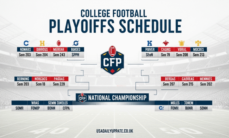 College Football Playoffs Schedule